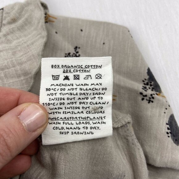 NWOT Play Up Portugal Organic Cotton Ruffle Top in Stone (9m) - Picture 7 of 9